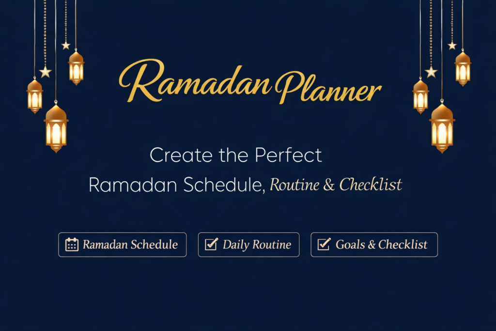 Ramadan Planner 2026